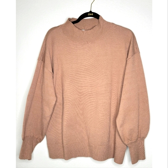 Mock Neck casual Batwing Long Sleeve - Picture 1 of 6